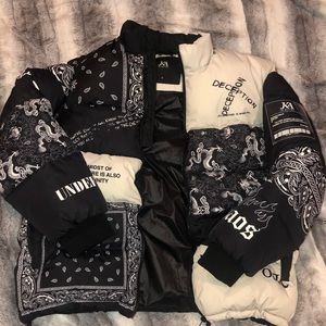 Graffiti puffer jacket